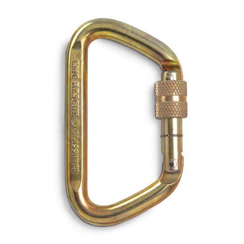CMC Steel Locking D Carabiners - RescueGear.com
 - 1