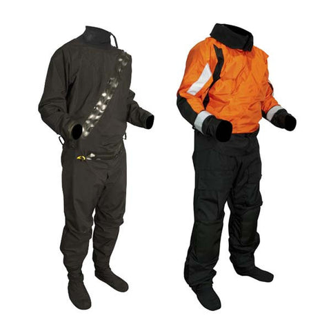 Mustang Survival Sentinel Series Heavy Duty Boat Crew Dry Suit with Adjustable Neck Seal and drop seat - RescueGear.com
 - 1