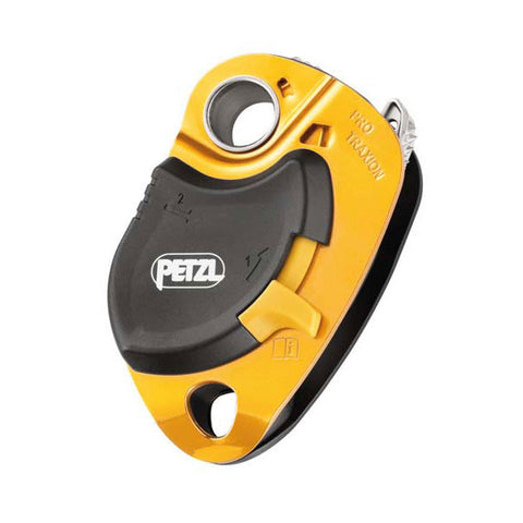 Petzl Pro Traxion Lightweight Progress Capture Pulley for Use with Heavy Loads, 95% Efficiency - RescueGear.com
