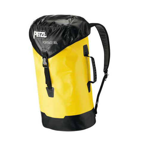 Petzl Portage Pack, Made Of TPU (PVC-Free), 30L / 830cu in, Yellow/Black - RescueGear.com

