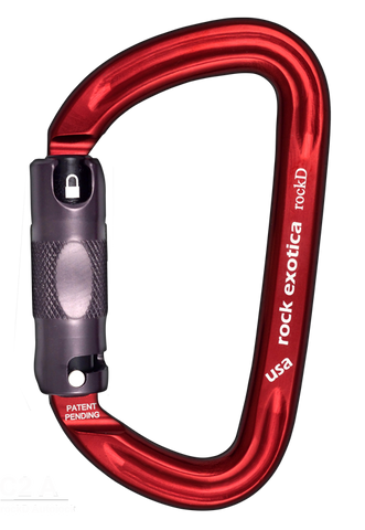 Rock Exotica RockD Auto-Lock Carabiner - RescueGear.com
 - 1