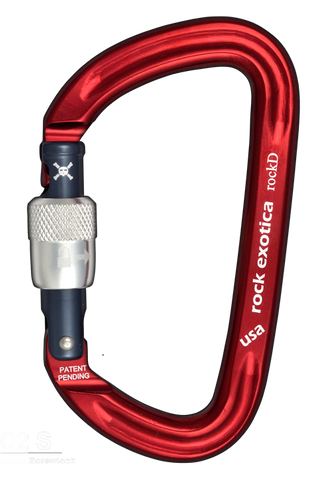 Rock Exotica RockD Screw-Lock Carabiners - RescueGear.com
 - 1