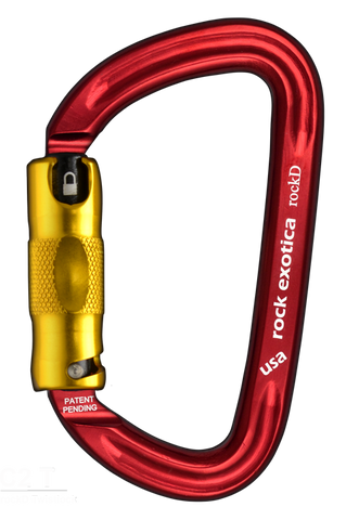 Rock Exotica RockD Twist-Lock Carabiner - RescueGear.com
 - 1