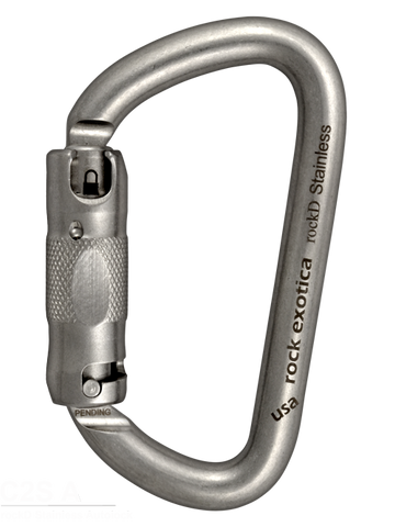 Rock Exotica RockD Stainless Carabiner - RescueGear.com
 - 1