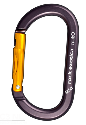 Rock Exotica RockO Non-Locker Carabiner - RescueGear.com
 - 1