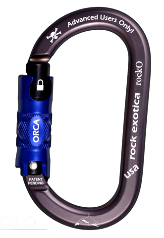 Rock Exotica RockO Orca-Lock Carabiner - RescueGear.com
 - 1