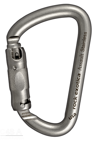 Rock Exotica Assault Stainless Steel Carabiners - RescueGear.com
 - 1