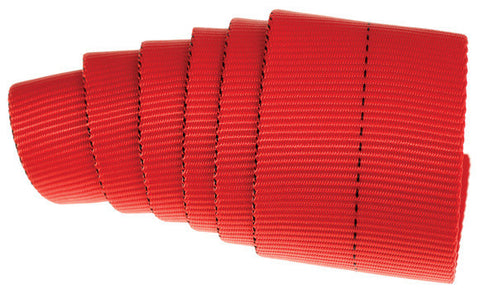 PMI 2" Nylon Tubular Webbing Red 50 yds - RescueGear.com
